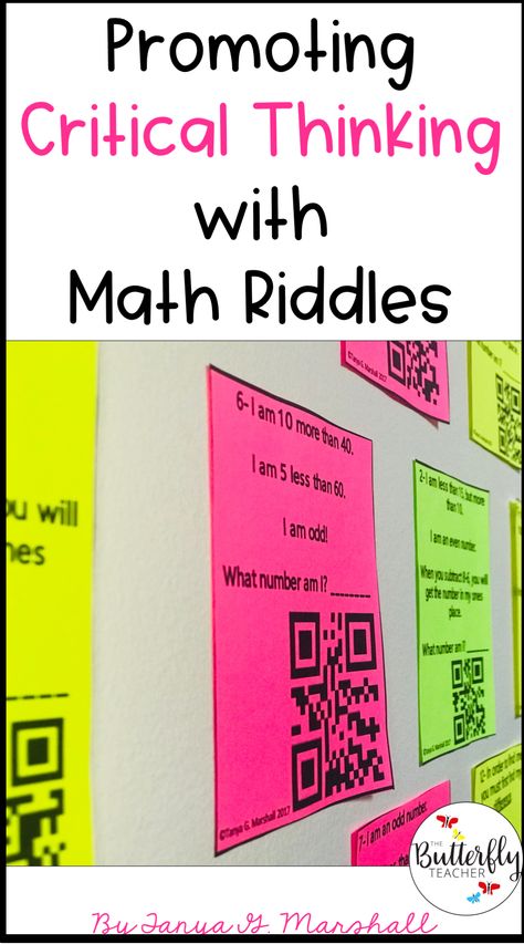 Math Drills, Critical Thinking Activities, Math Riddles, Math Intervention, Classroom Freebies, Math Practice, 8th Grade Math, Third Grade Math, Math Methods