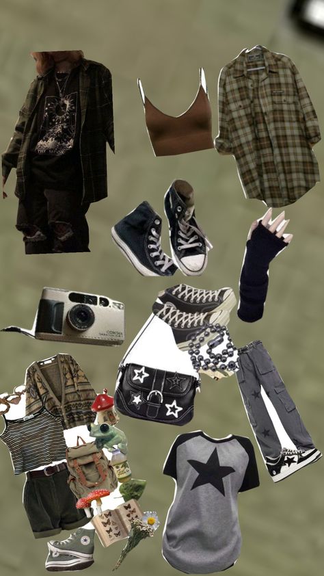 Grunge aesthetic! Grunge Artist Aesthetic Outfits, Grunge Stores To Shop At, 1990s Grunge Aesthetic, 2000s Grunge Outfits Aesthetic, Soft Grudge Aesthetics, Comfy Grunge Outfits Winter, Grunge Fits Aesthetic, Forest Grunge Aesthetic Outfit, Messy Grunge Aesthetic