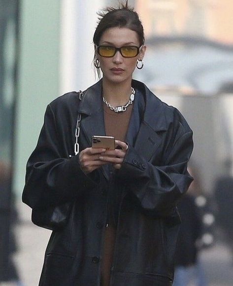 Bella Hadid, Silver Jewelry, Silver, On Instagram, Instagram, Black