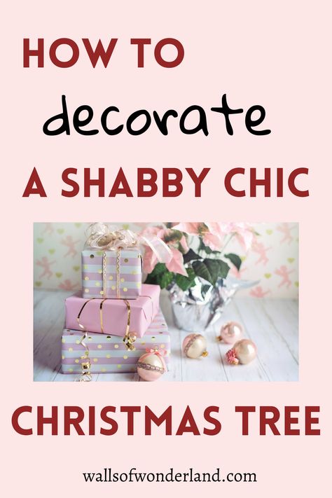 Shabby Chic Christmas Tree Ideas, Shabby Chic Christmas Diy, Shabby Chic Christmas Decor Ideas, Shabby Chic Kitchens, Diy Shabby Chic Christmas, Homade Christmas Gifts, Shabby Chic Christmas Decor, Shabby Chic Xmas, Pink Shabby Chic Christmas