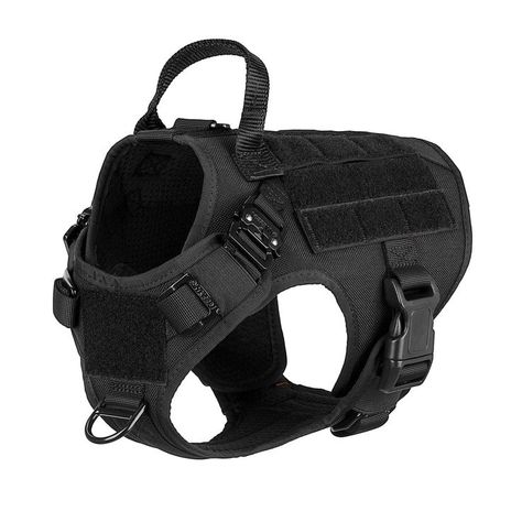 ICEFANG Tactical Dog Harness ,2X Metal Buckle,Working Dog MOLLE Vest with Molle Vest, Tactical Dog Harness, Dog Travel Accessories, Niche Chat, Cat Carrier Bag, Dog Patch, Working Dog, Dog Personality, Train Activities