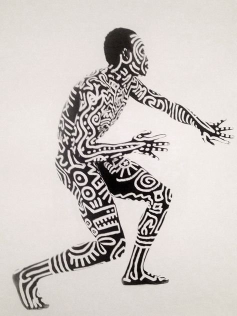 Keith Haring Art, Haring Art, Hobbies For Women, Robert Mapplethorpe, Gelatin Silver Print, Body Makeup, Keith Haring, African Art, Body Painting