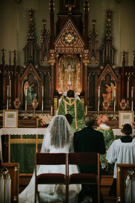 Traditional Latin Mass Wedding, Latin Mass Wedding, Traditional Catholic Wedding, Catholic Wedding Invitations, Latin Wedding, Catholic Marriage, Catholic Wedding Traditions, Roman Church, Catholic Wedding Ceremony