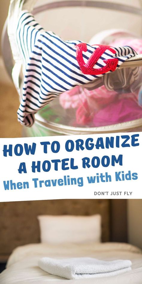 If you're heading on a family vacation, be sure to check out these tips for how to keep your hotel room neat and organized when traveling with kids. Keep the clutter under control and make sure nothing gets lost in the hotel room! Hotel Room Hacks, Best Family Beaches, Hotel Hacks, Beach Vacation Packing List, Vacation Organization, Spring Break Vacations, Affordable Vacations, Traveling With Kids, Beach House Rental