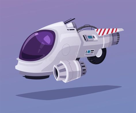 Outer Space Cartoon, Spaceship Cartoon, Cute Spaceship, Spacecraft Illustration, Astronaut And Alien, Cartoon Spaceship, Spaceship Illustration, Space Cartoon, Technology Illustration