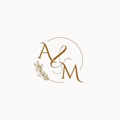 AM initial wedding monogram logo Wedding Initials Logo Design, Couple Monogram Design, Initials Logo Monograms, Wedding Initials Logo, Wedding Card Frames, Couples Monogram, Initials Logo Design, Wedding Logo Monogram, Wedding Logo Design