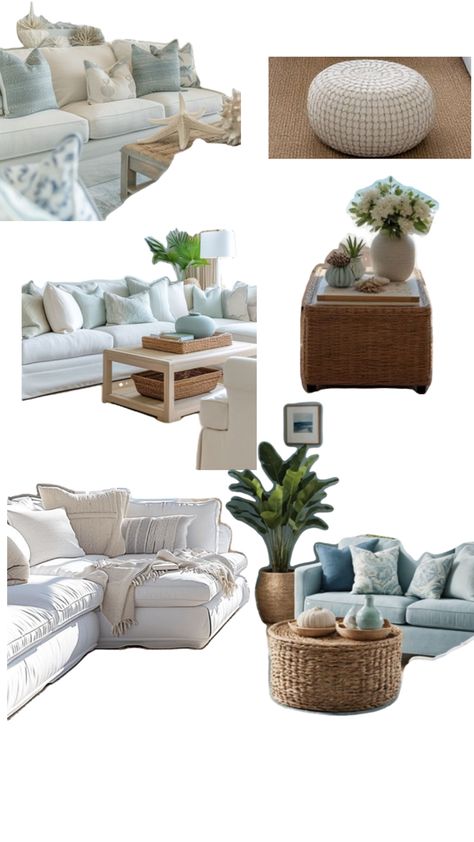 Beach living rooms Coastal Living Room Furniture Ideas, Beach Living Rooms, Coastal Living Room Furniture, Living Room Furniture Ideas, Room Furniture Ideas, Beach Living Room, Coastal Living Room, Beach Living, Coastal Living