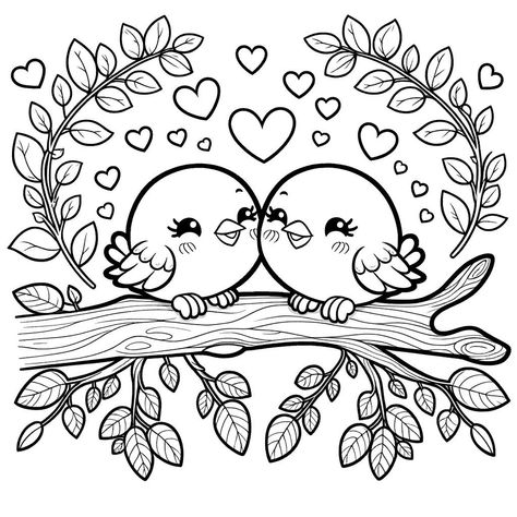 Kawaii Colouring Pages, Cute Kids Valentines, Coloring Pages Love, Valentines Day Coloring Pages, Coloring Pages Cute, Free Adult Coloring Printables, Kids Valentines Day, Mexican Art Tattoos, Adult Colouring Printables