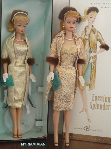 https://flic.kr/p/QALEft | BARBIE "EVENING SPLENDOR" ORIGINAL AND REPRO  (1959-1964)    # 961 Barbie 1960s Vintage, 1959 Barbie, Original Barbie, Original Barbie Doll, Doll Beauty, Birthday Barbie, Beauty Secrets Barbie 1979, 1961 Barbie Doll, Barbie Signature