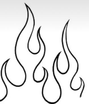 Flames Drawing Pencil, Flame Tattoo Stencil, Flame Doodle, Flames Drawing, Flame Tattoo, Flame Tattoos, Strange Music, Fire Flames, Fire Flame