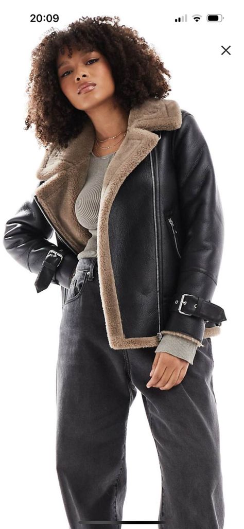 Shearling Aviator Jacket, Faux Shearling Jacket, Aviator Jacket, Sportswear Fashion, Short Playsuit, Aviator Jackets, Sports Blazer, Knitwear Tops, Plus Size Womens Clothing