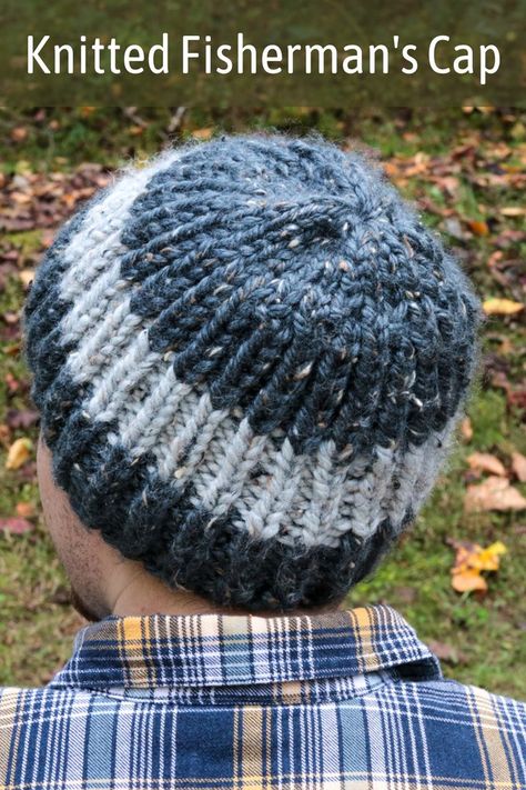 Mens Chunky Hat Knitting Pattern Free, Fisherman Knit Hat, Mens Toques Free Pattern, Knitted Hats For Men Free Pattern Beanie, Fishermans Rib Hat Knitting Pattern, Fisherman Rib Hat Pattern, Mens Knitted Hats Patterns Free For Men, Knit Stocking Hat, Knitted Hat For Men