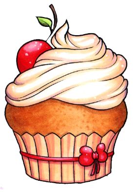 *✿**✿*CUPCAKE*✿**✿* Cute Cupcake Drawing, Arte Ganesha, Cupcake Png, Cupcake Clipart, Cupcake Illustration, Cupcake Drawing, Cupcake Images, Cupcake Art, Printable Recipe Cards