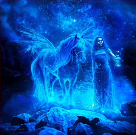 Are You a Blue Ray Starseed? Fantasy Wallpapers, Dragon's Lair, Fairy Magic, Blue Ray, Fairy Land, Fantasy World, Mythical Creatures, Art World, Shades Of Blue