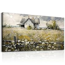 Office Wall Decorations, Farmhouse Watercolor, Paint Nature, Farmhouse Artwork, Living Room Aesthetic, Aesthetic Canvas, Cottage Decor Farmhouse, Wall Art For Bedroom, Art For Bedroom