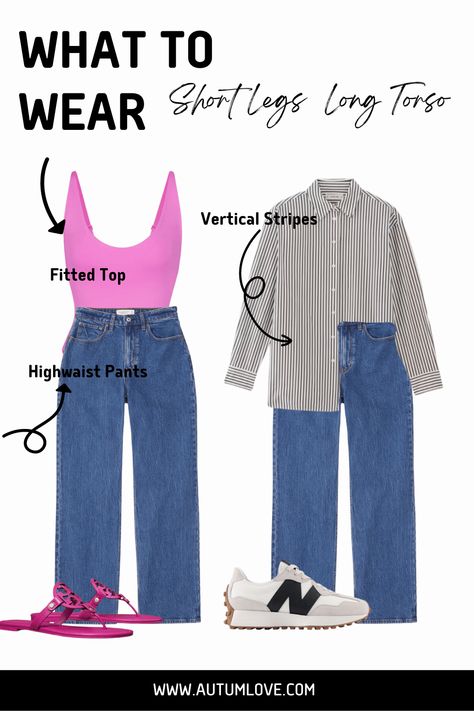 Styling Tips for Short Legs and Long Torso Body Type | A Comprehensive Guide — Autum Love Short Leg Long Torso Outfits, Short Torso Long Legs Outfits Fashion, Outfits For Long Torso Body Types, Long Torso Short Legs Outfits Men, Short Torso Long Legs Outfits, Long Torso Outfits, Romantic Body Type Outfit, Long Torso Short Legs Outfits, Jeans For Short Legs