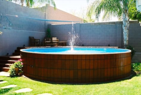 Above Ground Pool Ideas - The Cards We Drew Wood Pool Deck, Oberirdischer Pool, Deck Piscina, Simple Pool, Pool Deck Plans, Best Above Ground Pool, Swimming Pool Decks, Ground Pool Ideas, Above Ground Pool Ideas