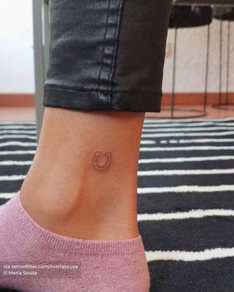 Small Horse Tattoo, Horseshoe Tattoo, Horse Shoe Tattoo, Shoe Tattoos, Cowgirl Tattoos, Petite Tattoos, Delicate Tattoo, Cute Small Tattoos, Horse Tattoo