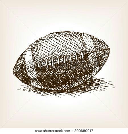 Football Tattoo Ideas, American Football Tattoo, Alabama Football Pictures, Football Tattoo, Football Drawing, Football American, Ball Drawing, Football Illustration, Football Ball