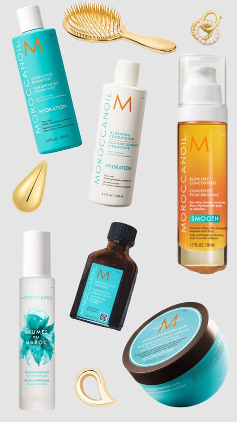 Moroccanoil Hydrating Styling Cream, Moroccanoil Aesthetic, Morrocanoil Oil, Cutesy Hairstyles, Hair Room, Beauty Wishlist, Hydrating Shampoo, Diy Hair Care, Volumizing Shampoo