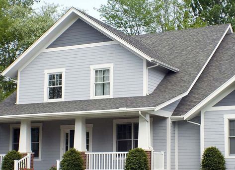 Home Exterior Colors Combinations, Outdoor Paint Ideas, Grey Exterior House Colors, Exterior Color Combinations, House Paint Ideas, Exterior Gray Paint, Gray House Exterior, Best Exterior Paint, Exterior House Paint Color