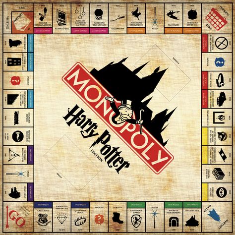 Um I need this for my playroom... and um myself. Harry Potter Board, Harry Potter Board Game, Harry Potter Weihnachten, Harry Potter Activities, Harry Potter Monopoly, Harry Potter Christmas Decorations, Imprimibles Harry Potter, Citate Harry Potter, Cumpleaños Harry Potter