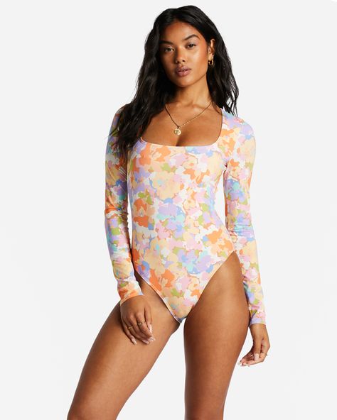 Long Sleeve Bathing Suit, Tropical Swimsuits, Long Sleeve Swimwear, Paradise Cove, Sleeve Swimsuit, Bathing Suits One Piece, Rashguard Swimsuit, Long Sleeve Swimsuit, Cute Bathing Suits