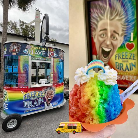 Chill out with Freeze Your Brain Shave Ice! ❄️🍧 This Sunday, October 22nd at Food Truck Night from 5-8 PM in Town Park. Dive into a world of icy delights with our unique shave ice creations. 😋 #chillout #shaveice #iloveavalonpark #avalonpark #foodtrucknight #orlandofoodie #avalonparkfoodie #downtownavalonpark #foodtrucks #community #supportlocal #dinnerplans #familyfun #trysomethingnew Shaved Ice Flavors, Shaved Ice Truck, Freeze Your Brain, Ice Ideas, Ice Truck, Ice Party, Fun Drink Recipe, Shave Ice, Shaved Ice