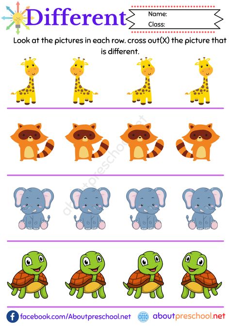 Same Different Worksheet, Same And Different Activities, Same And Different Worksheets, Worksheets For Grade 2, Same And Different, Worksheets For Grade 1, Preschool Activities Printable, Activities Printable, Worksheet For Kids