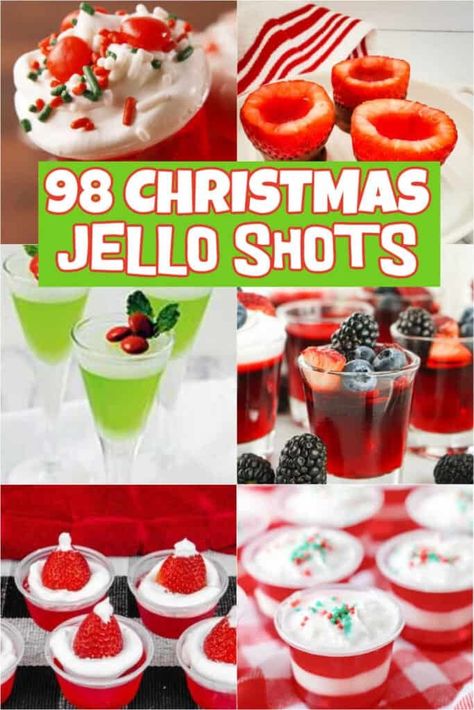 Best Christmas Jello Shots - christmasonadime.com Flavored Shots, Christmas Shots Alcohol, Alcohol Jello Shots, Holiday Jello Shots, Dill Ranch, Making Jello Shots, Best Jello Shots, Christmas Jello, Boozy Treats