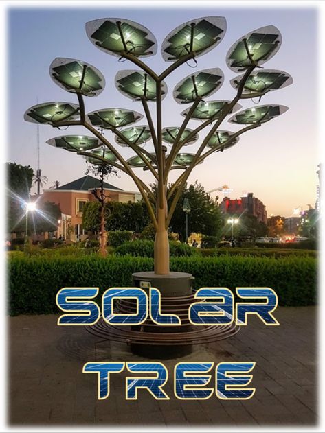 Solar Tree, also known as Solar Power Tree is an innovative way of producing solar energy in less area with maximum output. It uses a number of #solar panels that form the shape of a tree. The #panels are arranged in a tall pole with branches. #seminartopics #technology #solar Futuristic Solar Panels, Solar Panel Design, Solar Architecture, Solar Panels Design, Solar Energy Design, Solar Tree, Solar City, Bio Design, Used Solar Panels