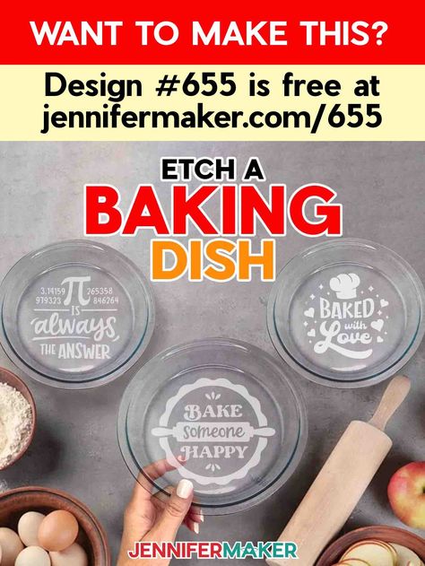 Etch Glass, Easy! Personalized Baking Dish For Thanksgiving! Christmas Day Countdown, Holiday Place Cards, Craft Organization Diy, Paper Flower Wall Art, Diy Sharpie Mug, Jennifer Maker, Minnie Mouse Nails, Printable Sticker Paper, Door Mat Diy