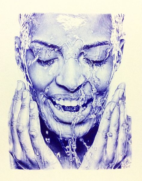 BIC ballpoint pen drawing by chaseroflight.deviantart.com on @DeviantArt Bic Ballpoint Pen, Stylo Art, Biro Art, Ballpoint Pen Art, Pen Art Work, Ballpoint Pen Drawing, Pen Drawings, Pen Art Drawings, Art Drawings Sketches Pencil