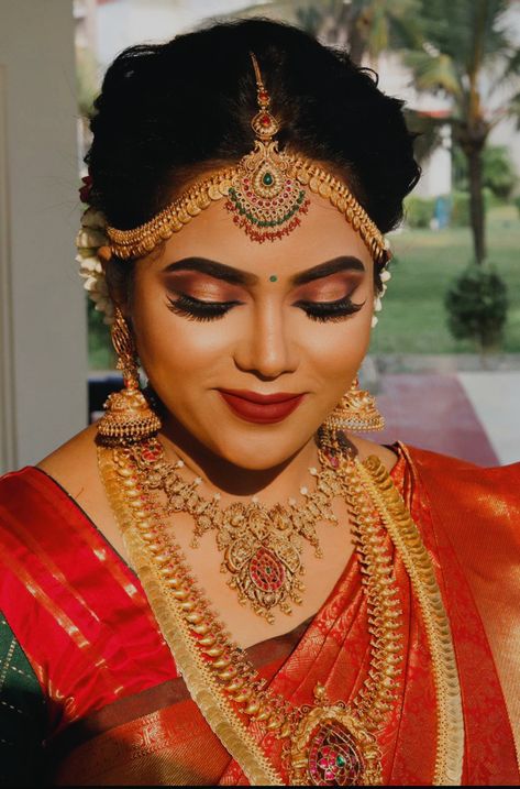 Kalyanam muhurtam look Muhurtam Look, Hindu Bride, Crown Jewelry, Crown, Quick Saves