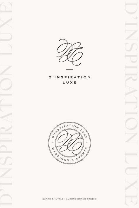 Luxury branding logo design for wedding and event planner | Luxury logo concepts brand design | Event planner brand design | Luxury wedding planner branding | Luxury event planner brand design | Emblem monogram design | Elegant emblem for wedding business | Wedding business branding | Event planning company brand design Event Company Logo, Wedding Planner Branding, Luxury Logo Inspiration, Event Planner Branding, Wedding Business Logo, Wedding Planner Brand, Planner Logo Design, Event Planning Branding, Feminine Website Design