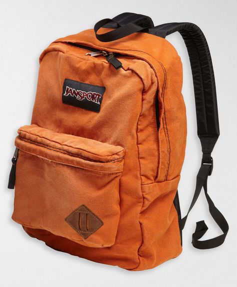 Levi's Jansport Backpack - Orange. Yes please!!! Backpack Png Aesthetic, Sam Core, Orange Backpack, Moodboard Pngs, Aesthetic Png, Niche Memes, Orange Backpacks, Denim Backpack, Diy Backpack