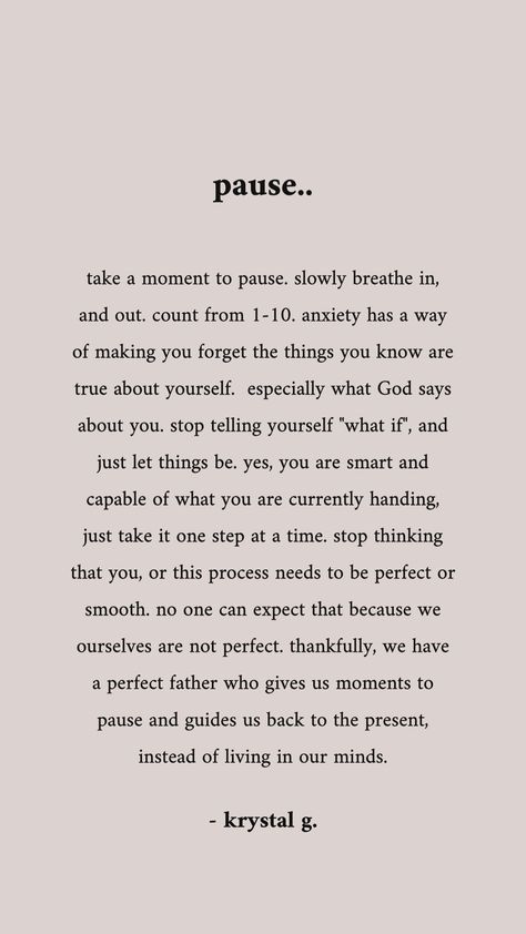 Slow down, and come back to reality. What’s present in your mind isn’t always what’s present in reality. Ease Your Mind Quotes, Quotes To Ease Your Mind, Back To Reality Quotes, Calm Down Quotes, Slow Down Quotes, Healing Circle, Best Poetry Books, Happy Mind, Reflection Quotes