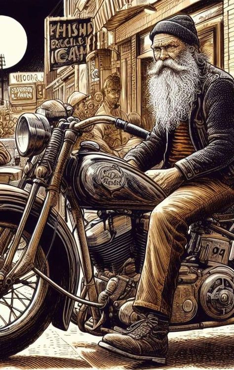 Cartoon Motorcycles, Indian Motorcycle Art, Future Bike, Motorcycle Art Painting, David Mann Art, Harley Davidson Decor, Biker Photos, Harley Davidson Images, Bike Artwork