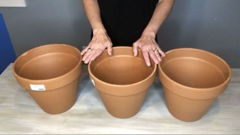 I'm excited to be hosting Hometalk TV again, and I’m making more seasonal decor with terra cotta flower pots! This time… a flower pot Uncle Sam! With just a few easy to find materials you can have your own nifty flower pot Uncle Sam in a day. This project is so easy that you don’t need any crafting experience in order to do it yourself. Check out my step by step guide and get started! You can see more of my crazy creations herePrep the Flower Pots Seniors Crafts, Diy Vanity Lights, Chandelier Planter, Cheap Flower Pots, Waverly Chalk Paint, Avocado Dyeing, Paint Stir Sticks, Perfect Pantry, Terracotta Flower Pots