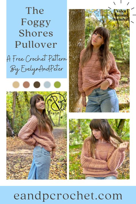 Crochet Patterns That Look Like Knitting, Anthropologie Crochet Pattern, Easy Crochet Pullover Free Pattern, Cute Crochet Sweater Pattern Free, Chunky Crochet Jumper Pattern Free, Crochet Slouchy Sweater Pattern Free, Crochet Sweater Pattern Free Oversized, Forever Fleece Crochet Pattern, Cute Crochet Tops Free Pattern