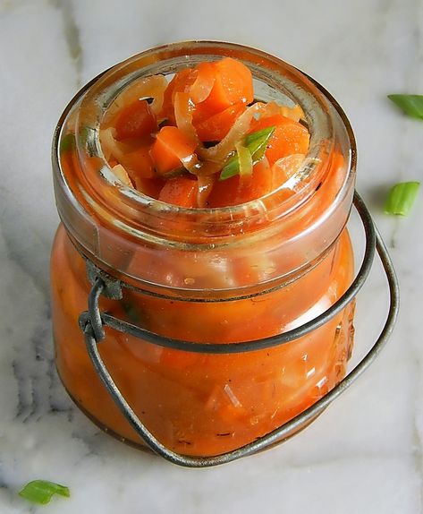 Marinated Carrots, Carrots Recipes, Carrots Recipe, Carrot Recipes, Pickling Recipes, Peppers And Onions, Classic Dishes, Vegetable Sides, Tomato Soup