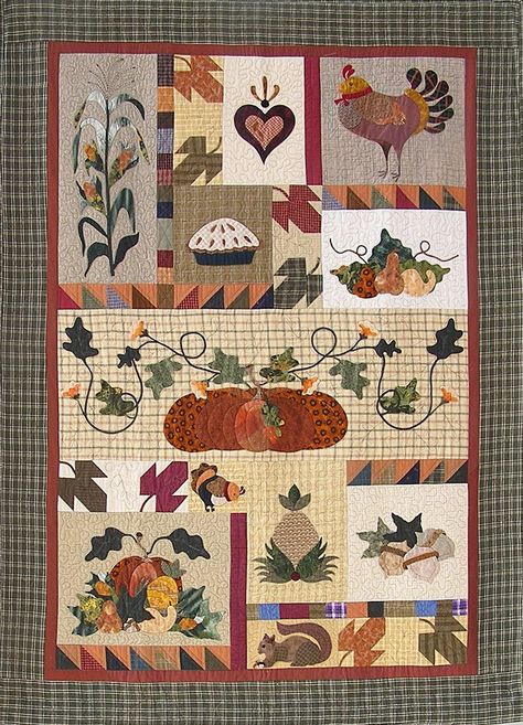 20008 Dressed for Dinner, $24.00 Fall Quilt Patterns, Primitive Quilts, Row Quilt, Quilted Wall Hanging, Applique Quilt Patterns, Country Quilts, Sampler Quilts, Holiday Quilts, Applique Quilting