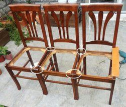 Make a Bench From Chair: 5 Steps Making A Bench, Chair Parts, Wooden Chairs, Old Chairs, Old Chair, Diy Bench, Woodworking Bench, Diy Chair, Refurbished Furniture