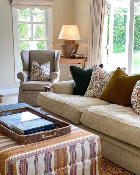 William Yeoward Interiors, Patterned Fabrics, William Yeoward, Beautiful Room, Interior Textiles, Relaxing Atmosphere, Design Department, Interior Fabric, Designers Guild