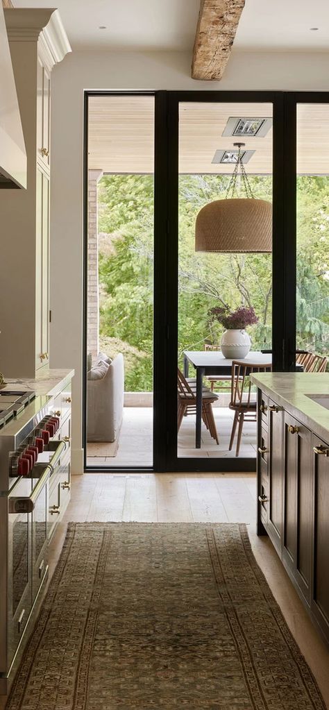 On The Ravine Ashley Montgomery Design, Ashley Montgomery, Pantry Remodel, Stone Backsplash, Arteriors Home, Huge Windows, Pantry Design, Interior Design Portfolio, Cabinet Colors