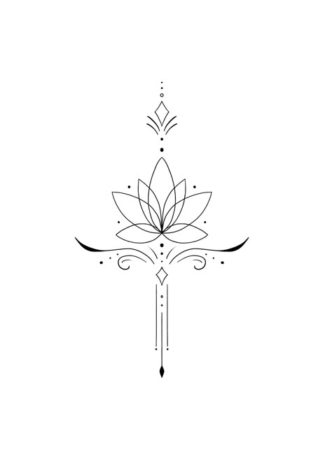 Geometric Tattoo Feminine, Lotus Mandala Design, Ankle Tattoo Ideas, Sternum Tattoo Design, Small Mandala Tattoo, Vintage Flower Tattoo, Lotus Tattoo Design, Cool Wrist Tattoos, Hand Tattoos For Girls