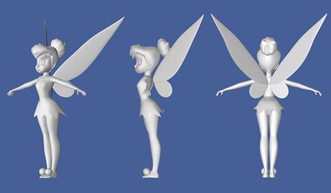 Tinkerbell Model Sheet, Tinkerbell Character Design, Tinkerbell Characters, 3ds Max Design, Simple Face Drawing, Tinker Bell, Character Reference Sheet, Character Turnaround, Tinkerbell Fairies