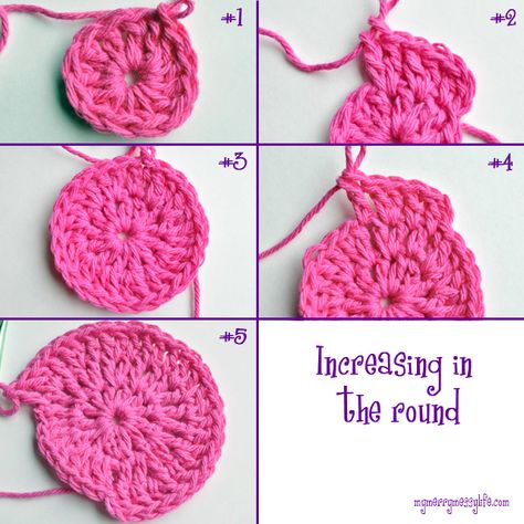 Picot Crochet, Crochet In The Round, Different Pictures, Crochet Circles, Haken Baby, Crochet Motifs, Crochet Instructions, Crochet Round, Love Crochet