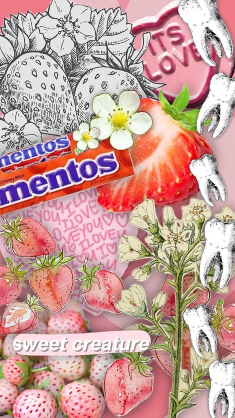 ‘strawberry mentos’ by leanna firestone <3 Strawberry Mentos, Pop Girlies, The Fool, Mint