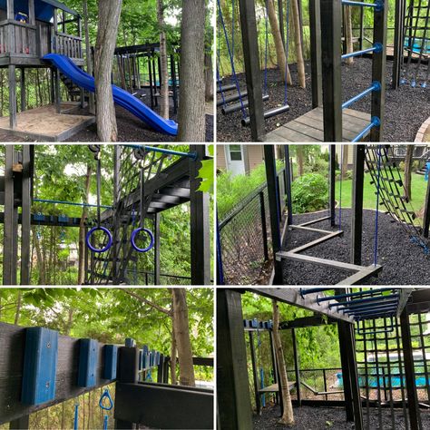 Home Made Obstacle Course, Ninja Warrior Course Backyard, Diy Ninja Course Backyard, Backyard Ninja Warrior Course For Kids, Diy Ninja Course, Ninja Course Backyard, Kids Ninja Course, Ninja Warrior Course For Kids, Ninja Warrior Backyard